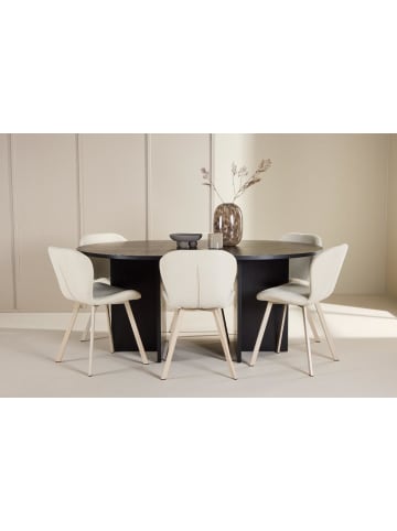 ebuy24 Essgruppe Strada (6-teilig) Schwarz 120 x 120 cm