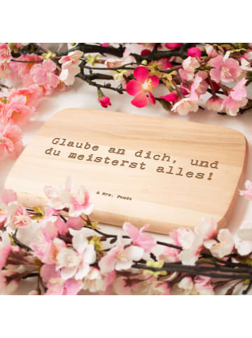 Mr. & Mrs. Panda Schneidebrett Holz Spruch Stolpersteine im Allt... in Transparent