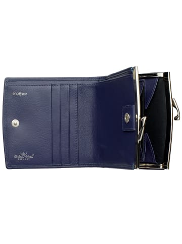 Golden Head Madrid Geldbörse RFID Leder 10 cm blau