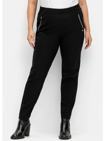 sheego Schlupfhose in schwarz