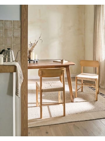 Beliani 2er-Set Esszimmerstuhl DIGNE in Braun/Beige