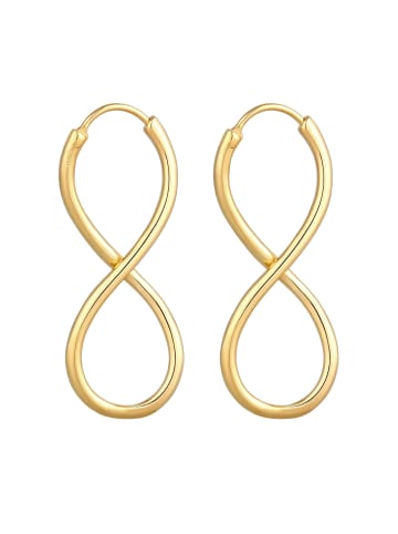 Elli Ohrringe 925 Sterling Silber Infinity in Gold