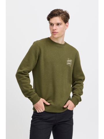 BLEND Rundhalspullover BHSweatshirt 20717349 lässiger Pullover mit Back-Print in Grün