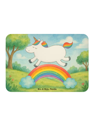 Mr. & Mrs. Panda magnet Einhorn Regenbogen Design ohne Spruch in Weiß