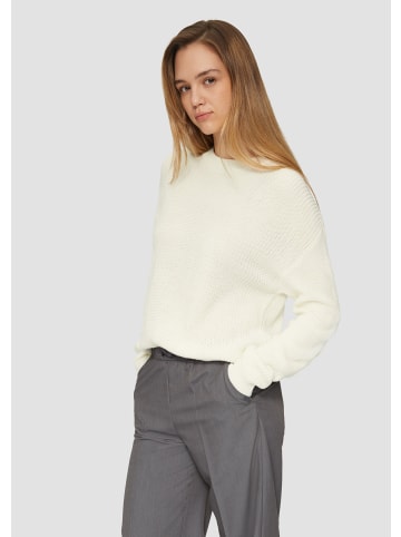 QS Strickpullover langarm in Creme