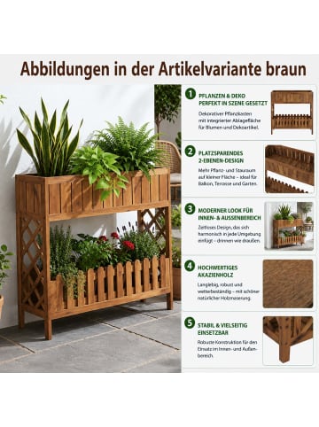 MCW Hochbeet P83, Braun