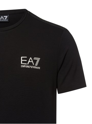 EA7 T-Shirt in schwarz