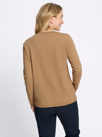 Sieh an! Langarm-Shirt in camel