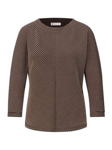 Street One Langarmshirt in taupe schoko - 0004
