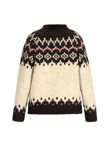 Jalene Damen Sweater in GRAU SCHWARZ MEHRFARBIG