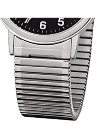 Regent Analog-Armbanduhr Regent Zugarmband silber mittel (ca. 35mm)