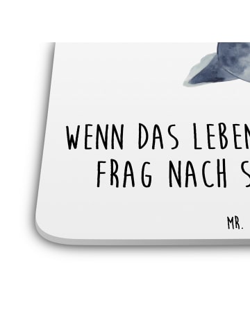 Mr. & Mrs. Panda Gläseruntersetzer Axolotl Tequila mit Spruch in Weiß