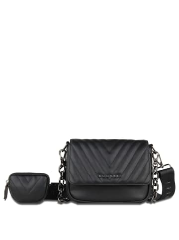 Bugatti Sira - Umhängetasche 20 cm (sand) in schwarz