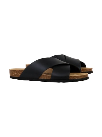 Divine Factory Alto-Ledersandalen Schwarz