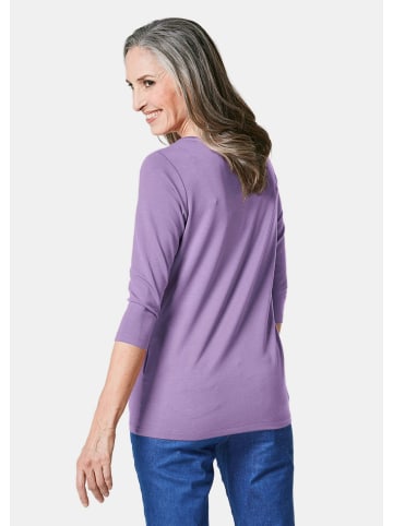 GOLDNER Shirt Kombifreundliches Shirt mit ¾ Arm in flieder