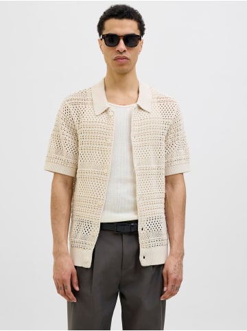 Jack & Jones Gestricktes Hemd in Almond Milk