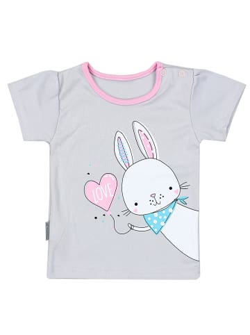 TupTam Baby Mädchen Kurzarm T-Shirt 5er Set in rosa/weiß