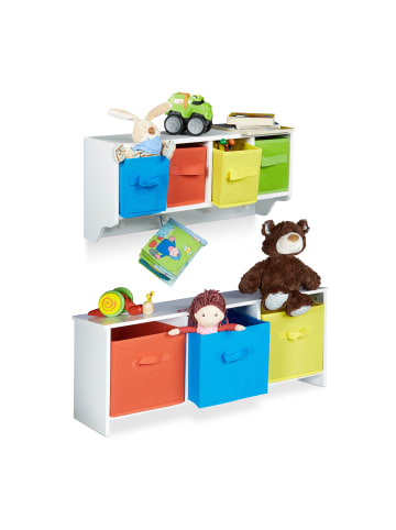 relaxdays 2x Kindersitzbank - (B)81 x (H)35,5 x (T)29 cm