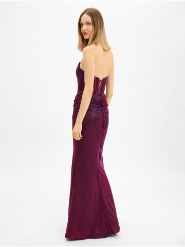 Unique Abendkleid in bordeaux blau - 0002