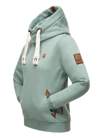 Navahoo Kapuzensweatshirt Namikaa in Dusty Mint Melange