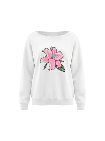 IZIA Women Sweatshirt in White