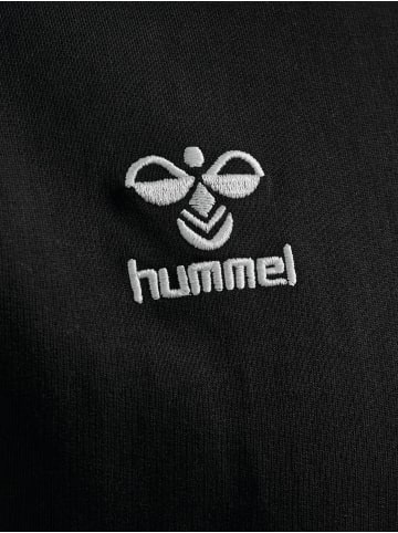 Hummel Hoodie mit Logo-Stickerei und Kängurutasche in Schwarz