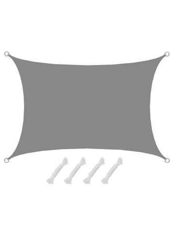 AMANKA Sonnensegel Coachella 200 x 300 cm in grau