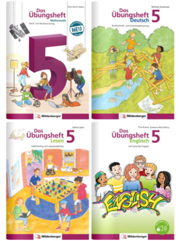 Mildenberger Buch - Sicher ins 6. Schuljahr - Paket: Rechnen - Schreiben - Lesen - Grammatik