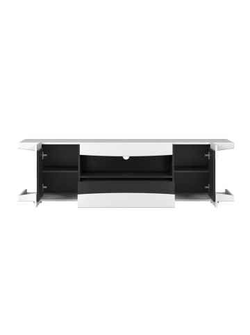 ebuy24 TV Tisch LevelUp Weiß 180 x 42 cm