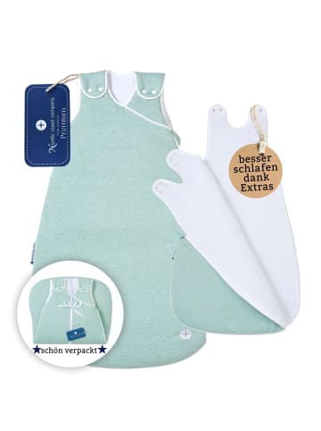 nordic coast company Babyschlafsack Ganzjahresschlafsack Premium Mint