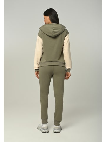Tom Barron Trainingsanzug Damen Trainingsanzug mit Reißverschluss und Stickerei in khaki