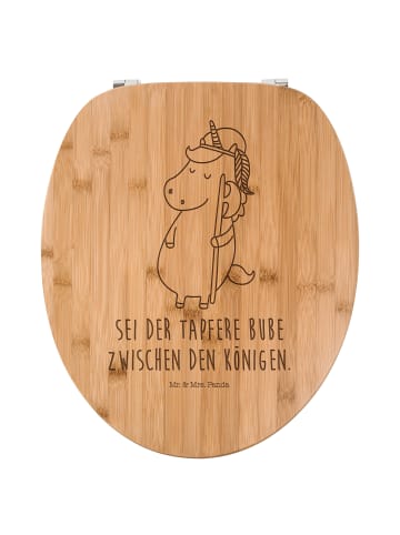 Mr. & Mrs. Panda WC Brille Einhorn  mit Spruch in Transparent