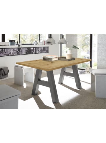 58 aufm Kessel ESSZIMMERTISCH Elia 4 180 x 90 x 75 Esstisch Graphit/Asteiche