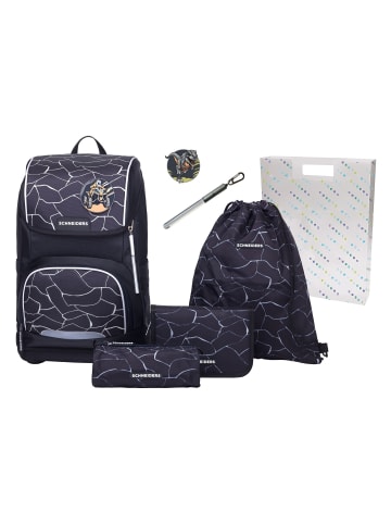 SCHNEIDERS Ergoplus Schulranzen-Set 8-teilig in black grey