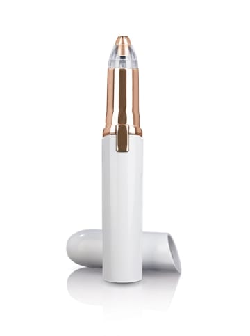VITALmaxx Haarentferner Perfect Shave Augenbrauen 1,5V weiß/rosegold Weiß