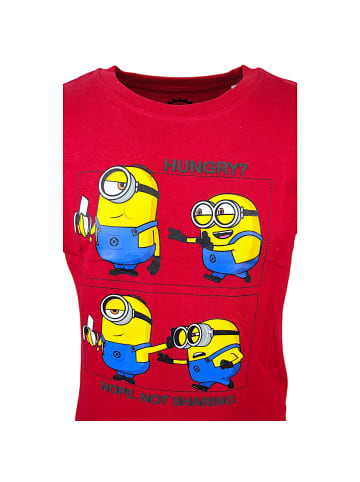 Minions Langarmshirt Minions Bob & Stuart in Dunkelrot