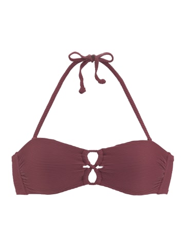 Sunseeker Bandeau-Bikini-Top in rostrot