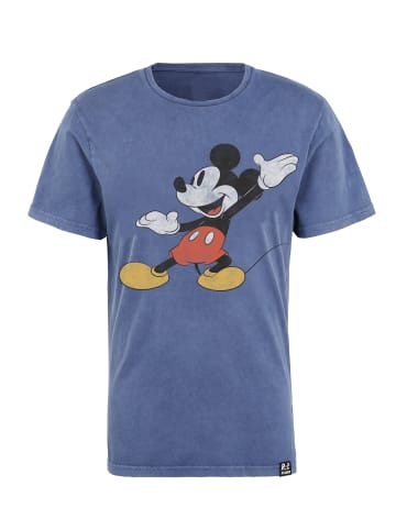 Recovered T-Shirt Disney Mickey Mouse Posing in Blau