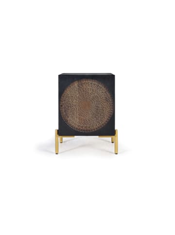 Giner y Colomer Kommode aus dunklem Walnussholz Mangoholz und Metall in Brown