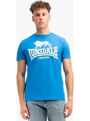 Lonsdale T-Shirt "Logo T-Shirt normale Passform" in Blau