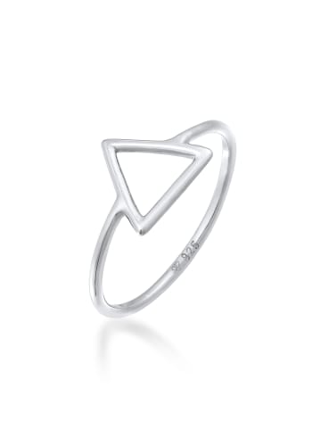 Elli Ring 925 Sterling Silber Dreieck, Geo in Silber