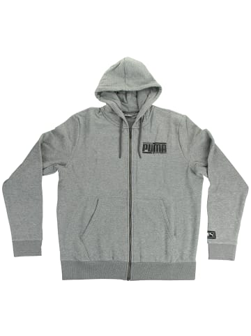 Puma Sweatshirt Athletics FZ Hoody FL in grau