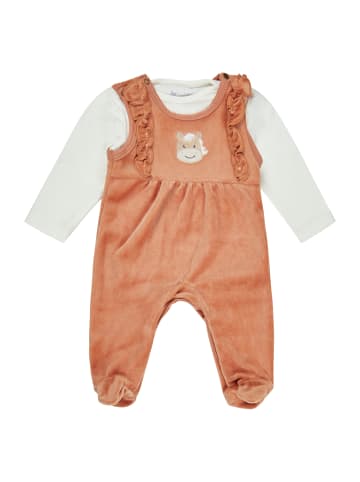 Sterntaler Set Strampler und Langarmshirt in mittelbraun