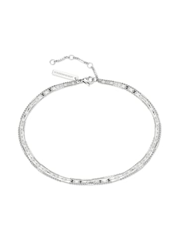 LIEBESKIND BERLIN Fußkette Sparkling With Layers in silber