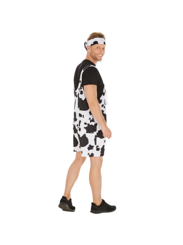 tectake Coole und fetzige Latzhose, schwarz/weiß