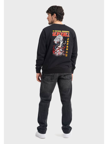 OLDSKULL Sweatshirt Xtreme Tattoo Tiger Skull Graphic in Black