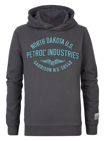 Petrol Industries Hoodie mit Aufdruck Schaumburg in Grau