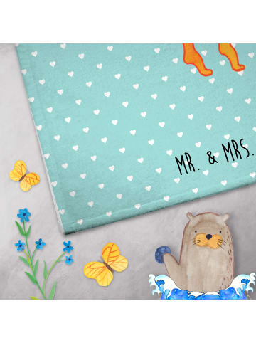 Mr. & Mrs. Panda Handtuch Klein Fuchs Ballerina ohne Spruch in Türkis Pastell