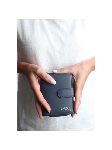 VARGU Echtleder Geldbörse VINEM 1-A mono in navy