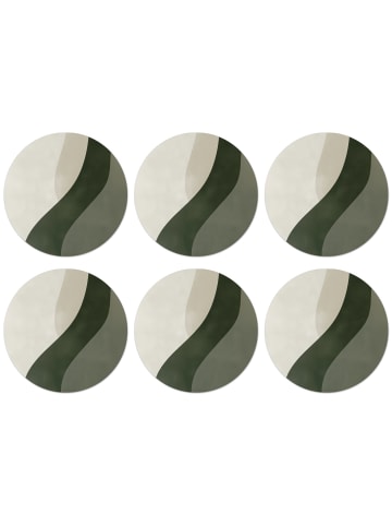 OnlyWow Glasuntersetzer 6er-Set Abstrakt